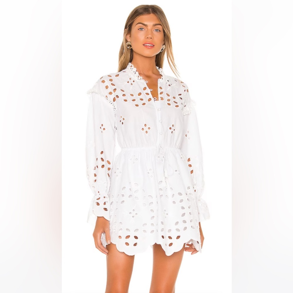 White Saylor Eyelet dress. Size XS